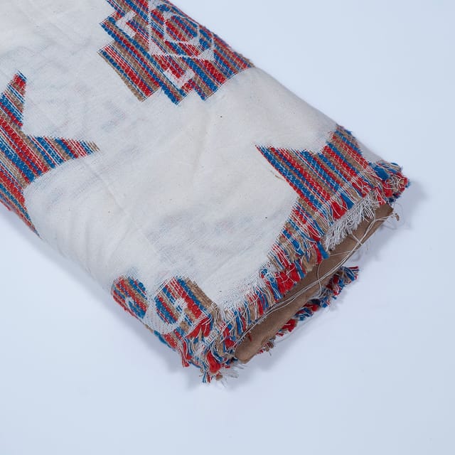Multi Colour Cotton Acrylic Jacquard Fabric