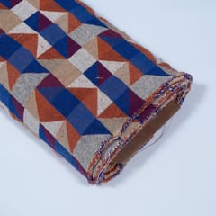 Multi Colour Cotton Acrylic Jacquard Fabric