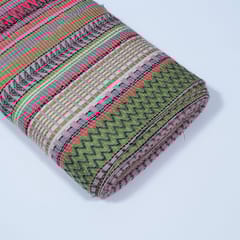 Multi Colour Cotton Acrylic Jacquard Fabric