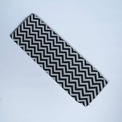 Black and White Colour Cotton Jacquard Fabric