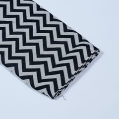 Black and White Colour Cotton Jacquard Fabric
