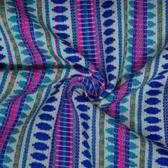Multi Colour Cotton Acrylic Jacquard Fabric