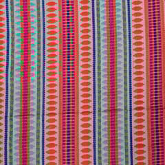 Multi Colour Cotton Acrylic Jacquard Fabric