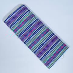 Multi Colour Cotton Acrylic Jacquard Fabric