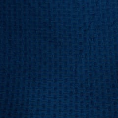 Blue Colour Lycra Denim Embroidered Fabric