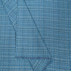 Blue Colour Tweed Fabric