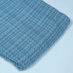 Blue Colour Tweed Fabric