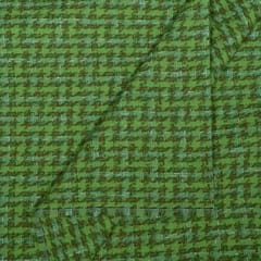 Green Colour Tweed Fabric