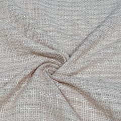 Beige Colour Tweed Fabric