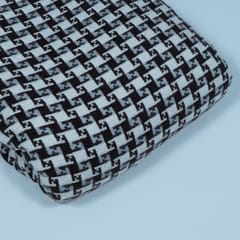 Black and White Colour Tweed Fabric
