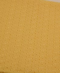 Lemon Yellow Shade Embroidered Cotton Hakoba Fabric
