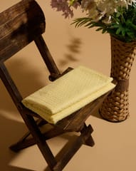 Lemon Yellow Shade Embroidered Cotton Hakoba Fabric