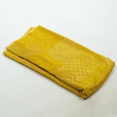 Yellow Colour Crepe Printed Fabric