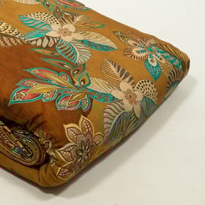 Mustard and brown Colour Viscose Pashmina Printed Fabric