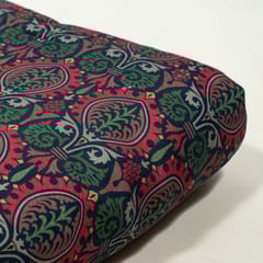 Blue Colour Viscose Pashmina Printed Fabric