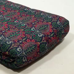 Blue Colour Viscose Pashmina Printed Fabric