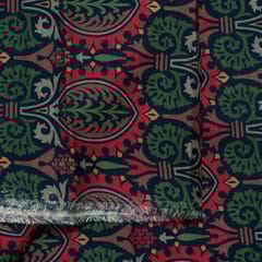 Blue Colour Viscose Pashmina Printed Fabric