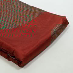 Maroon Colour Viscose Habutai Silk Digital Printed Fabric