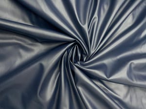 Navy Blue Colour Plain Brush Leather Fabric