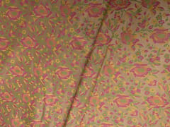 MultiColour Colour Floral Resham Brocade Silk Fabric