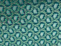Rama Green Colour Floral Semi Soft Brocade Fabric