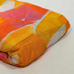 Multi Colour Chiffon Digital Printed Fabric