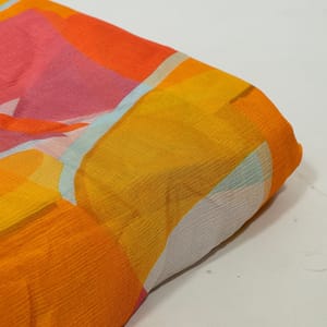 Multi Colour Chiffon Digital Printed Fabric