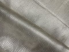 Cream Colour Geometric Pure Brocade Fabric