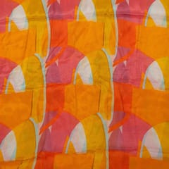 Multi Colour Chiffon Digital Printed Fabric