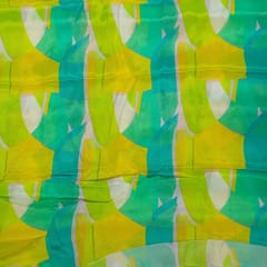 Multi Colour Chiffon Digital Printed Fabric
