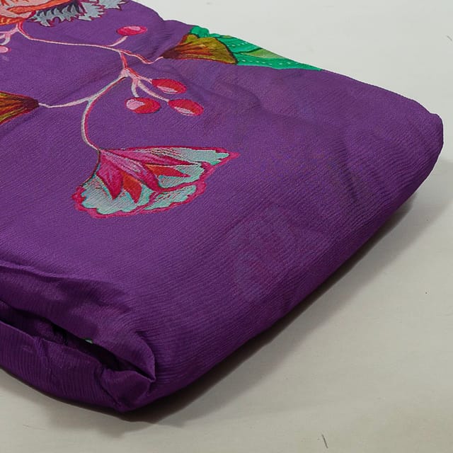 Multi Colour Chiffon Digital Printed Fabric