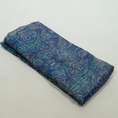 Multi Colour Tissue Upada Silk Digital Printed Fabric