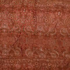 Multi Colour Tissue Upada Silk Digital Printed Fabric