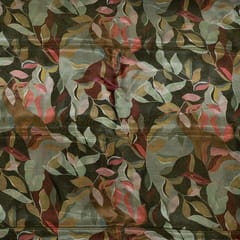 Multi Colour Tissue Upada Silk Digital Printed Fabric