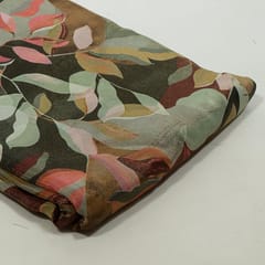 Multi Colour Tissue Upada Silk Digital Printed Fabric