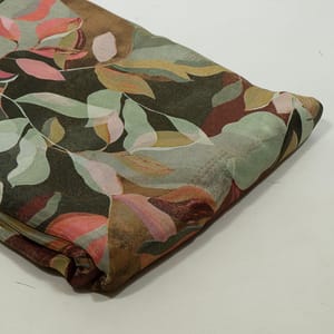 Multi Colour Tissue Upada Silk Digital Printed Fabric