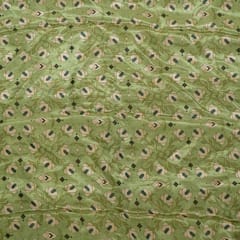 Multi Colour Tissue Upada Silk Digital Printed Fabric