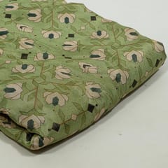 Multi Colour Tissue Upada Silk Digital Printed Fabric