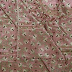 Multi Colour Tissue Upada Silk Digital Printed Fabric