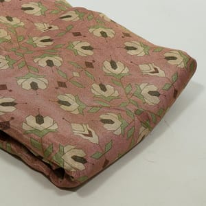 Multi Colour Tissue Upada Silk Digital Printed Fabric