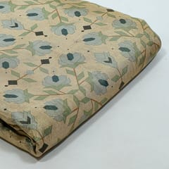 Multi Colour Tissue Upada Silk Digital Printed Fabric
