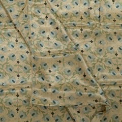 Multi Colour Tissue Upada Silk Digital Printed Fabric