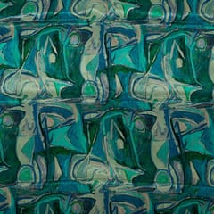 Multi Colour Crepe Digital Printed Fabric