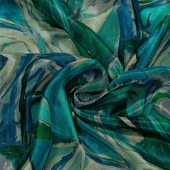 Multi Colour Crepe Digital Printed Fabric