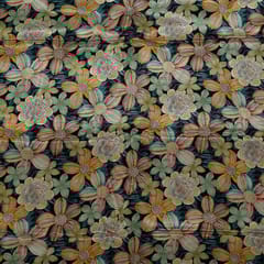 Multi Colour Crepe Digital Printed Fabric