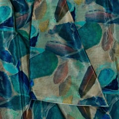 Multi Colour Crepe Digital Printed Fabric