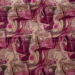 Multi Colour Crepe Digital Printed Fabric