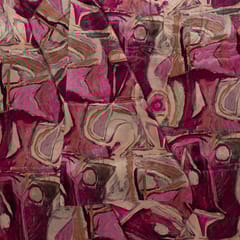 Multi Colour Crepe Digital Printed Fabric