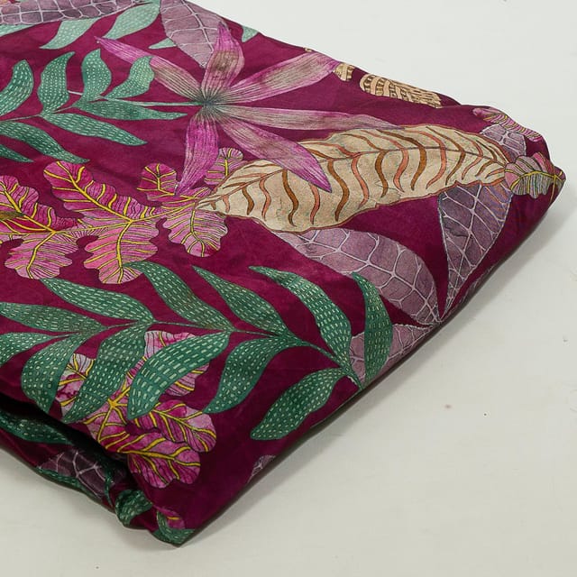 Multi Colour Crepe Digital Printed Fabric