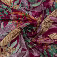 Multi Colour Crepe Digital Printed Fabric